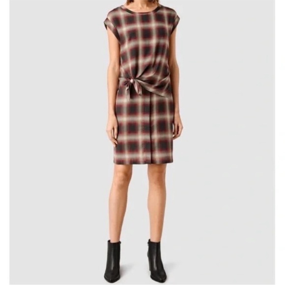 All Saints Plaid Patterned Dress - Picture 3 of 5